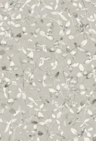 Ivy - watercolor leaves warm grey white tapeta