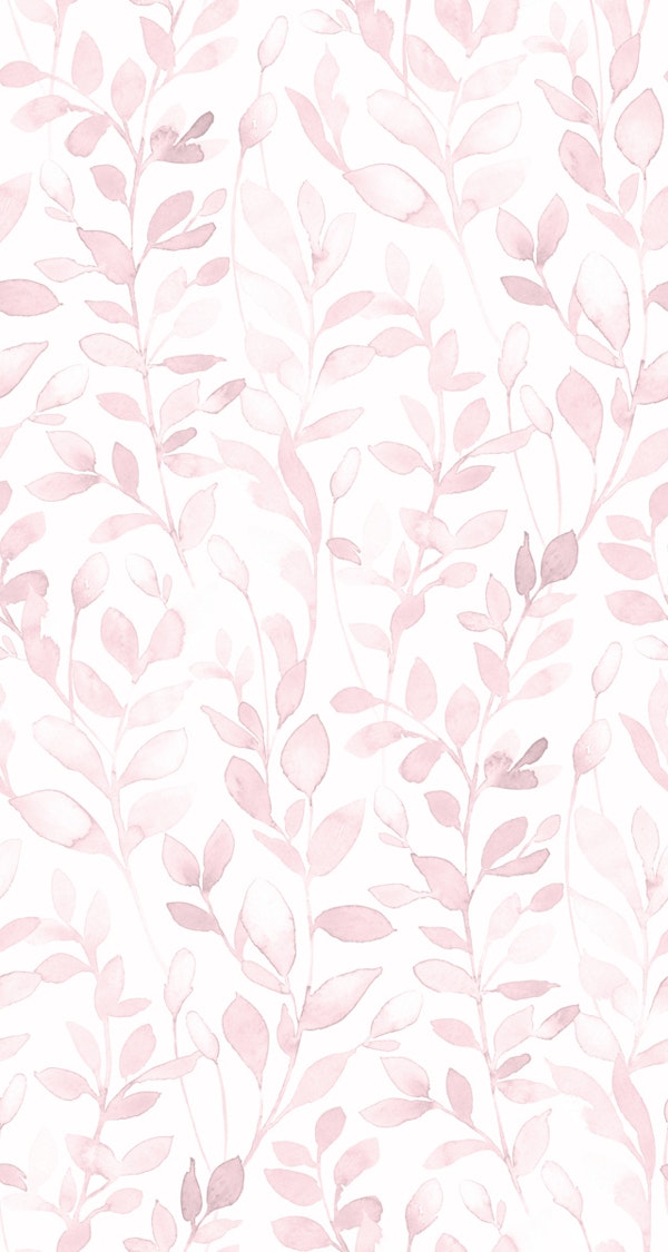 Midsummer Leaves in light soft pink