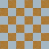 Warm Ochre Blue Check Grid wallpaper