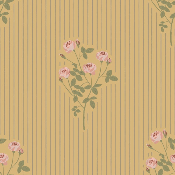 French Country Roses + Stripes