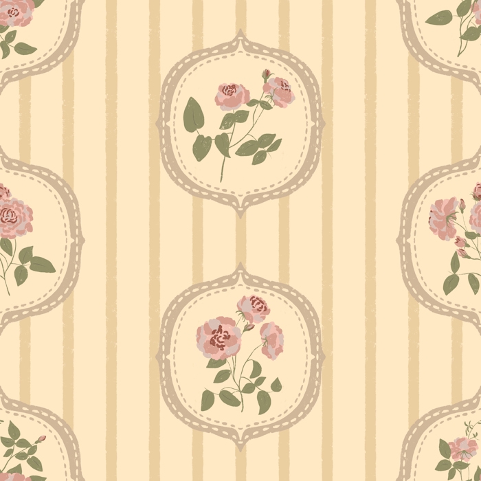 French Roses Background French Country Roses Wallpaper | happywall.com