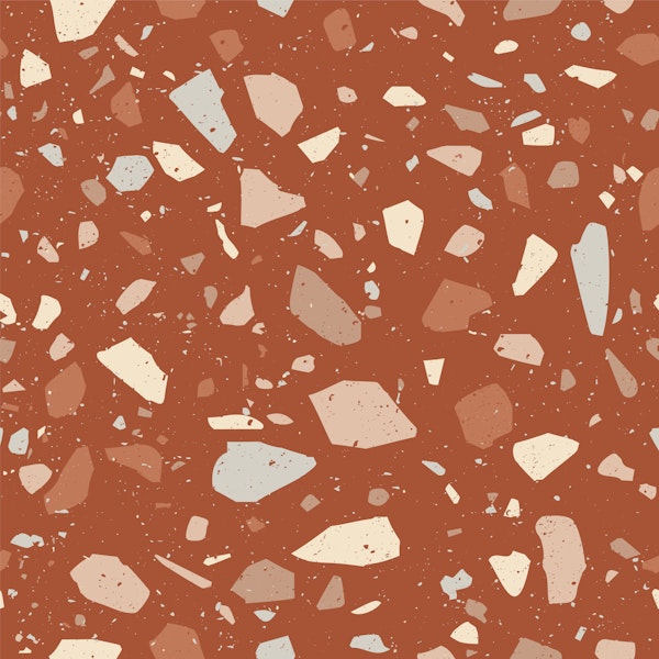 Warm Clay Terrazzo Texture