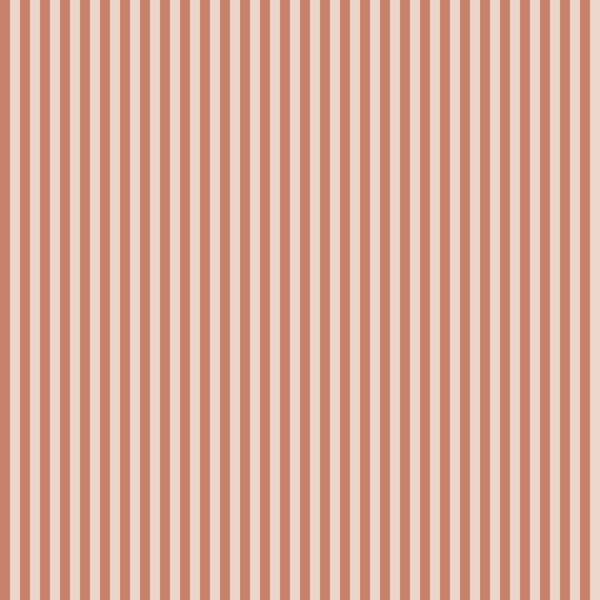 Soft Terracotta Vertical Stripes