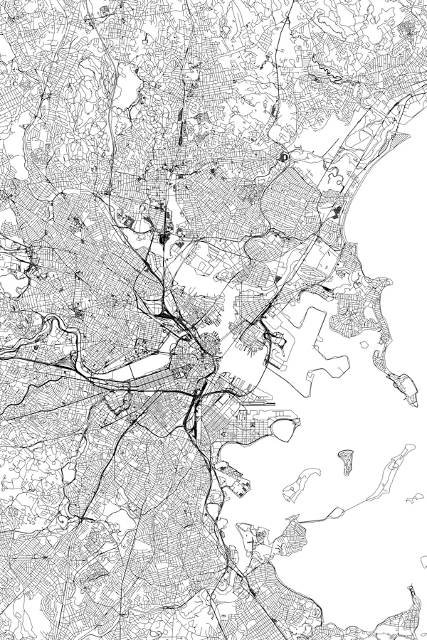 Boston Map Portrait