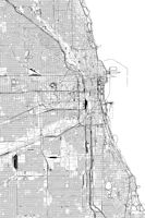 Chicago Map Portrait wallpaper