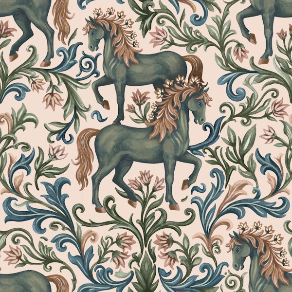 Whimsical Horses Botanicals