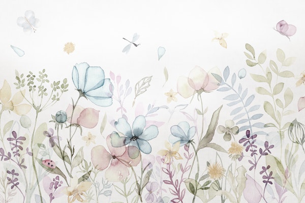 Spring floral meadow large