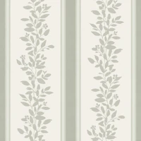 Free spirit Leaves in lines green stripes wallpaper