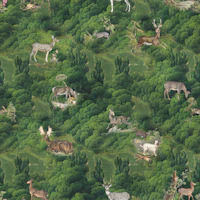 Vintage Forest Animals tapet