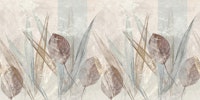 Modern Botanical Leaf Beige tapeet
