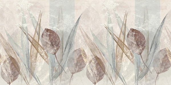 Modern Botanical Leaf Beige