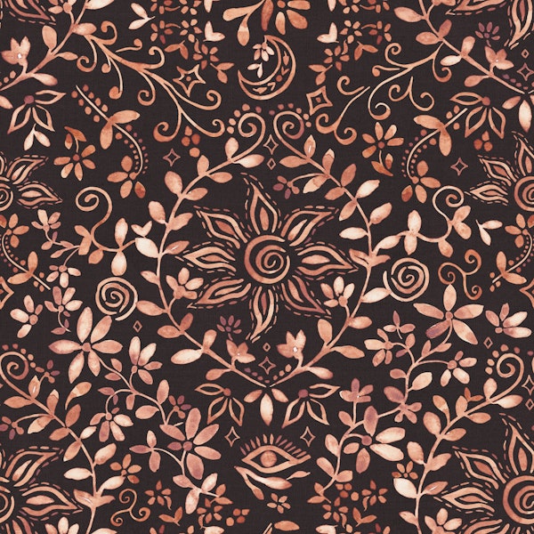 Boho Medallion terracotta orange dark brown