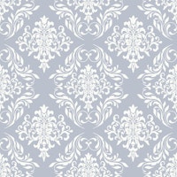 Dusty Blue Damask Elegance wallpaper
