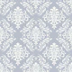 Dusty Blue Damask Elegance