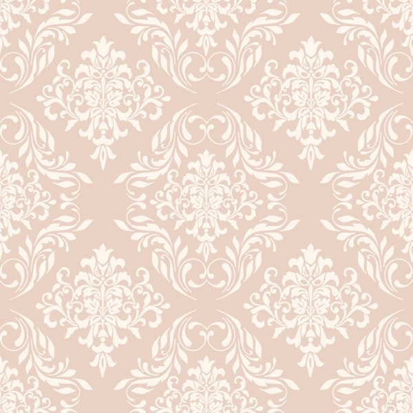 Soft Pink Vintage Damask