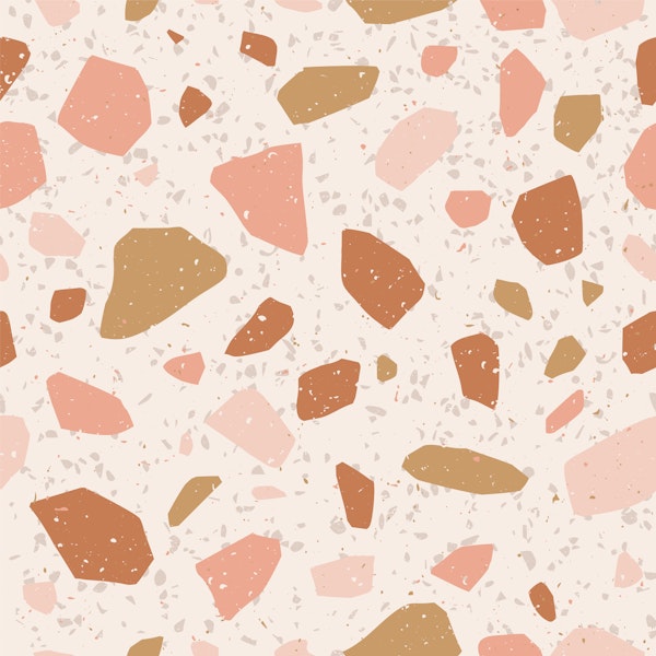 Modern Terrazzo Blush Taupe