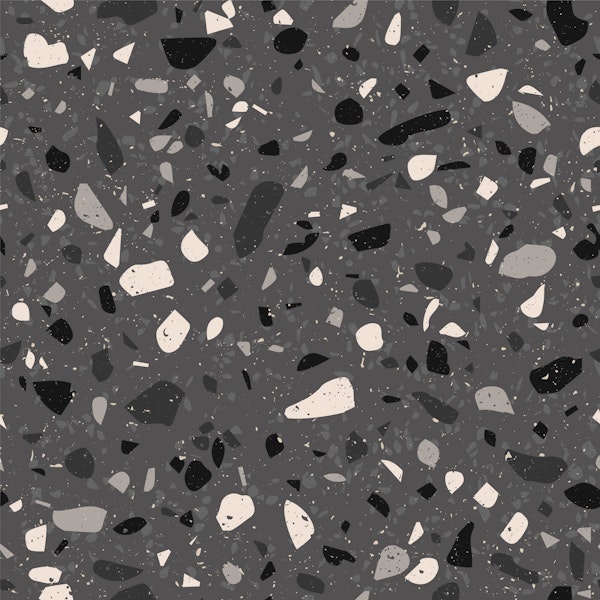 Modern Terrazzo Concrete Gray