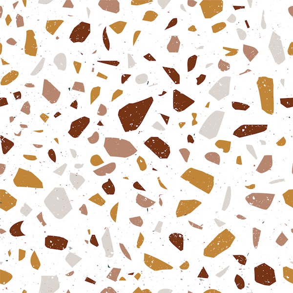 Boho Terrazzo Scattered Stones