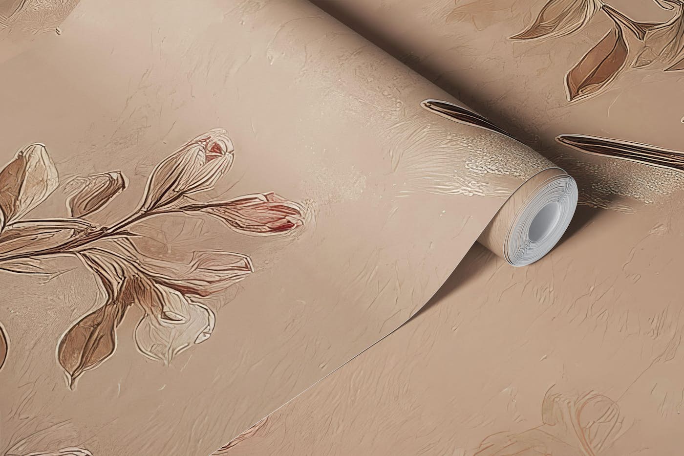 Vintage Blossom Bird Pattern wallpaper roll