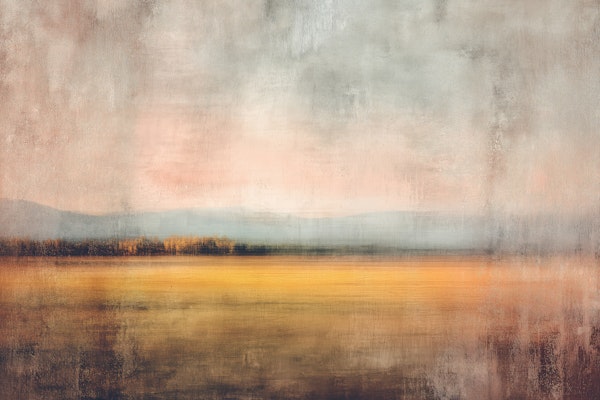 Abstract Golden Landscape Horizon