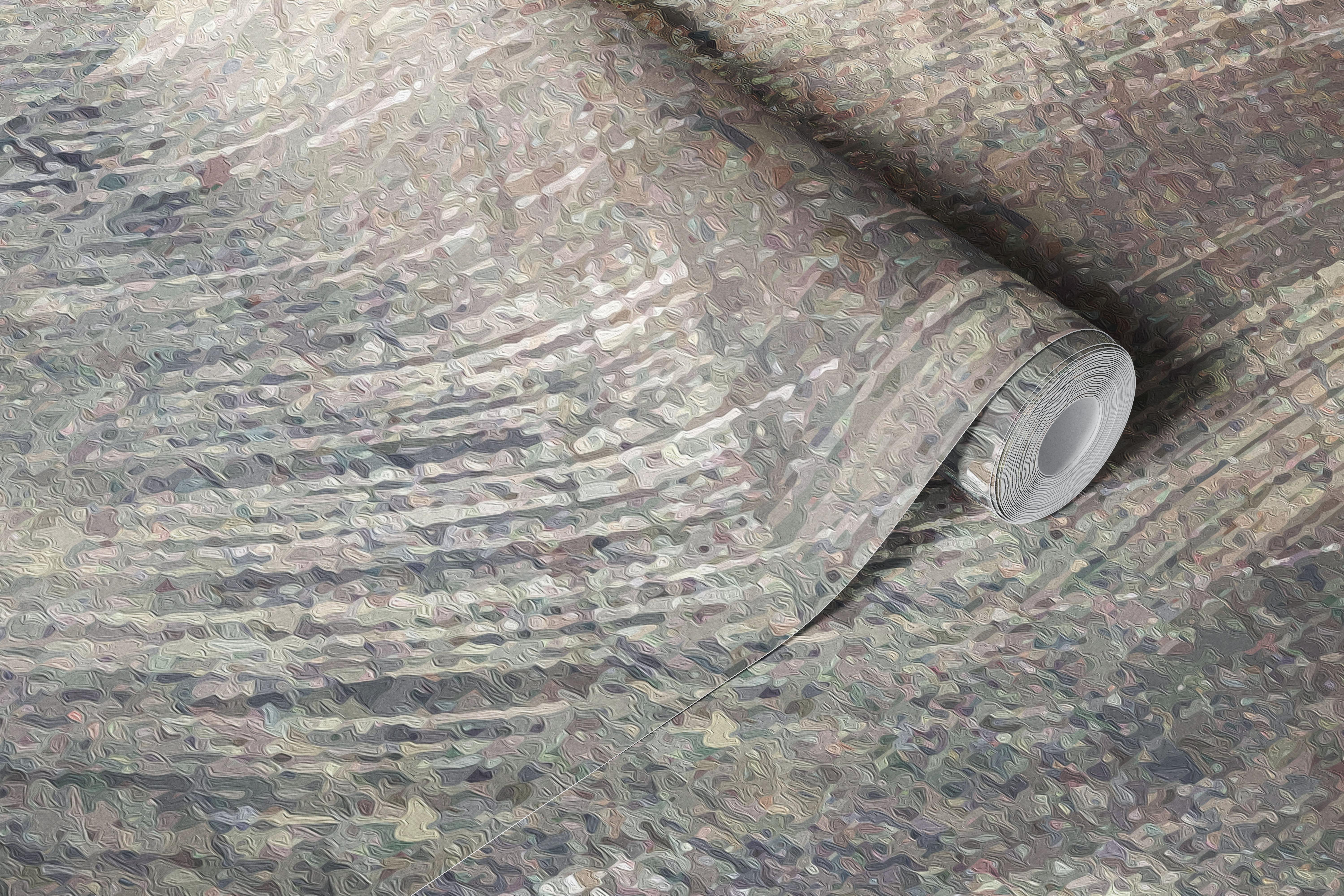 Grey Brushed Metal Macro wallpaper in een kamer