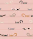 Peekaboo Cats on blush pink
