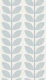 mid century leaf stripes - ice blue