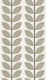 mid century leaf stripes - taupe grey