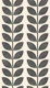 mid century leaf stripes - black