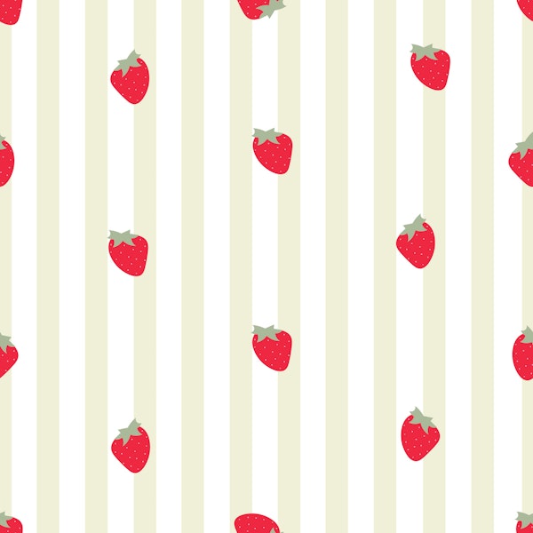 Strawberries and Cream Stripes