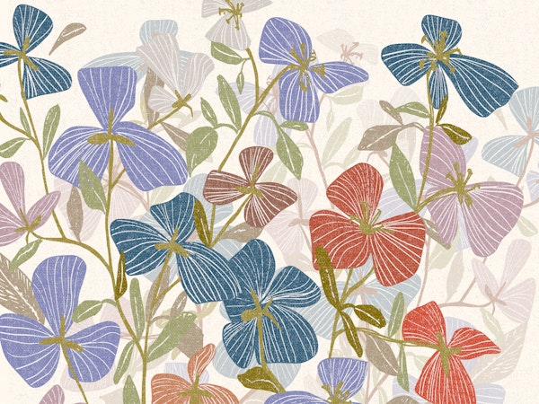 Floral Statement warm colored botanical