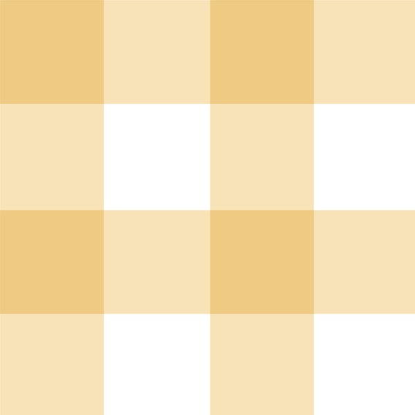 Sunny yellow gingham large checkered plaid