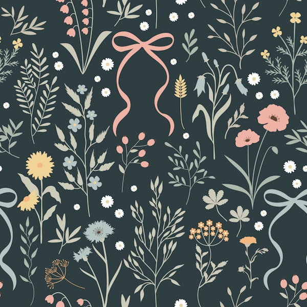 Dark Green Botanical Bouquet