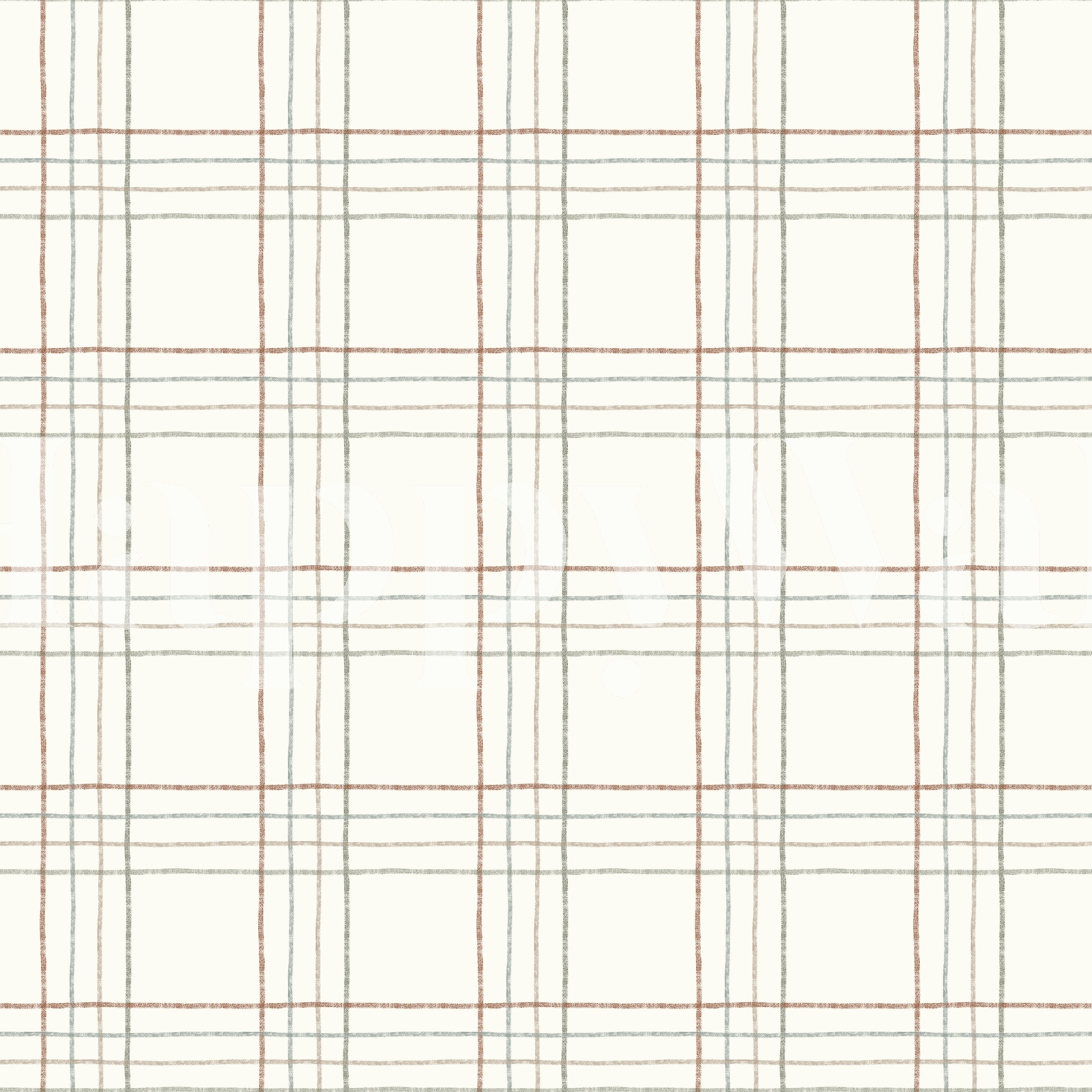 Cozy Cottage Check Lines wallpaper | Happywall