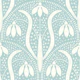 snowdrops monochrome art nouveau pastel blue
