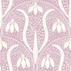 snowdrops art nouveau pattern pastel mauve