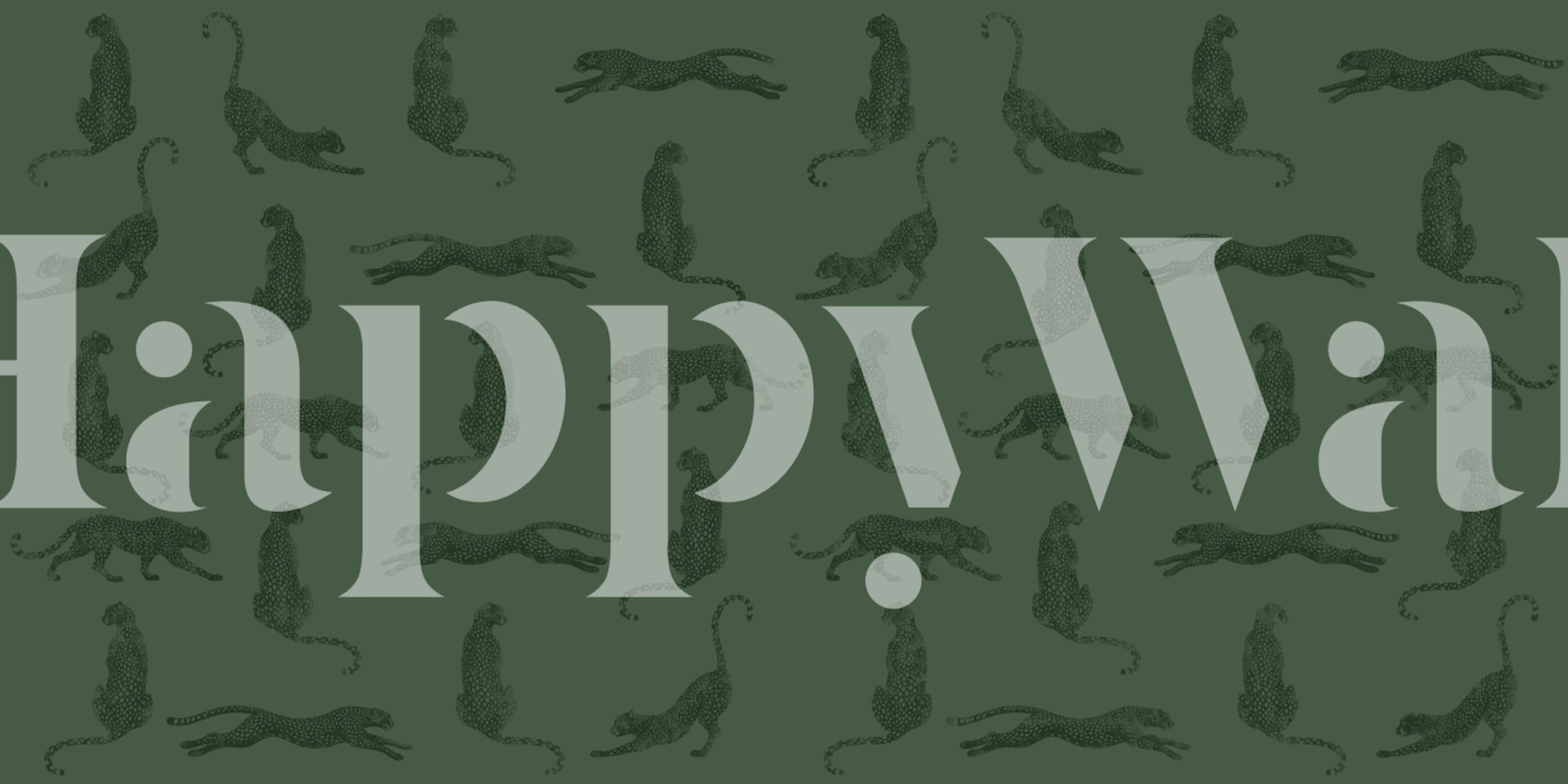 Design de papier peint Cheetah Forest dans une pièce