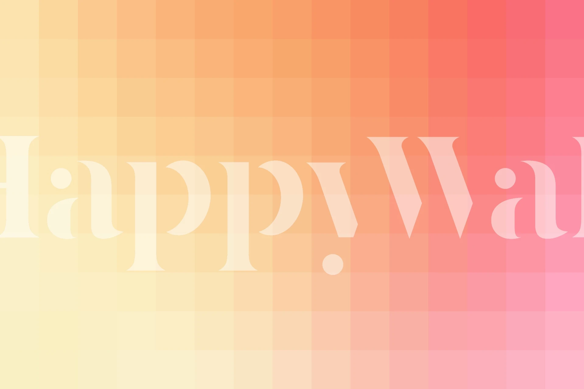 Pink and orange gradient wallpaper, smooth color transition, modern design wall mural