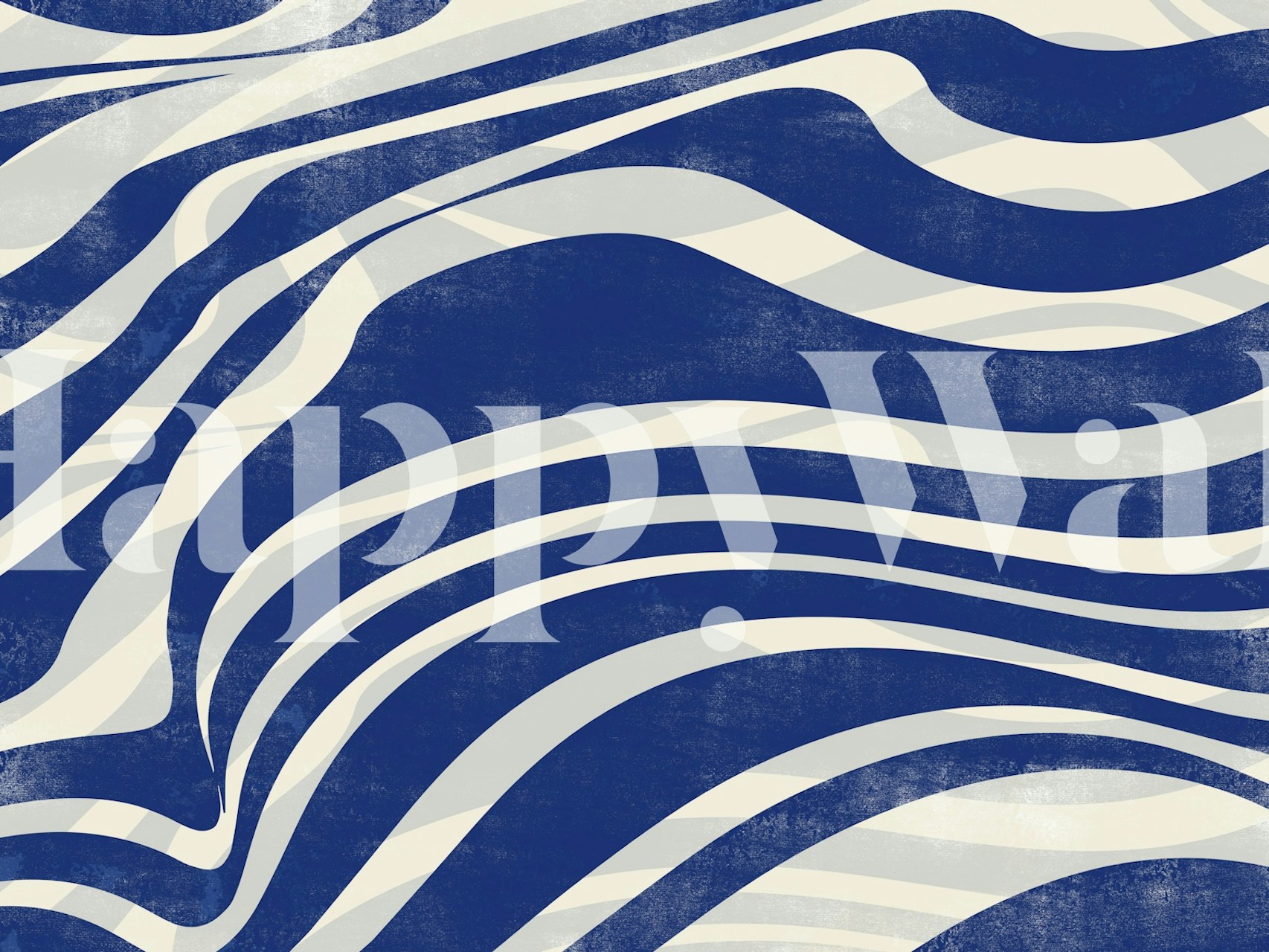 Waves Ocean wallpaper in a room setting