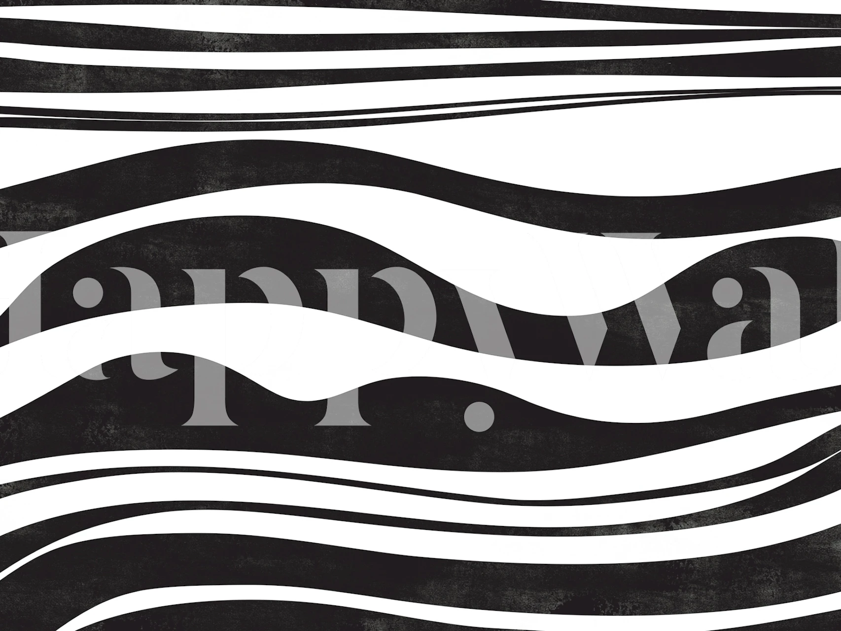 Waves Night wallpaper design in a room