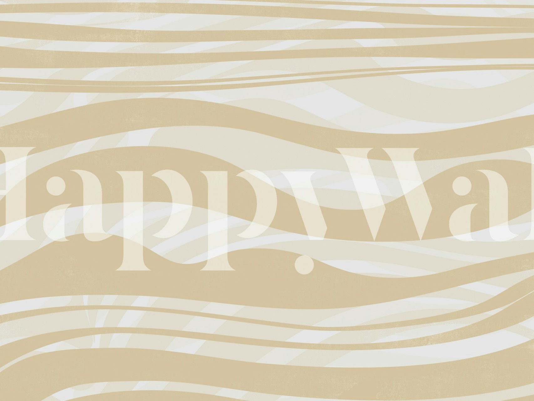 Waves Cream Dream tapet i et rom