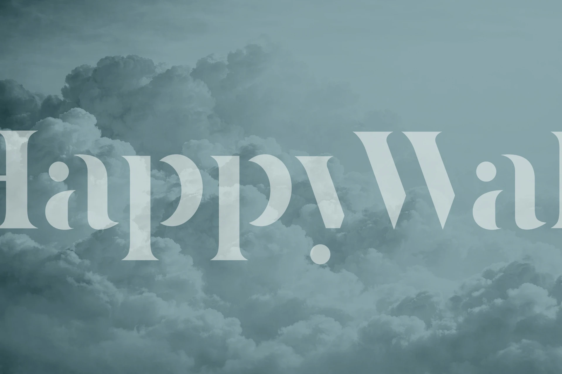 Clouds Dreams Blue papel tapiz en una habitación