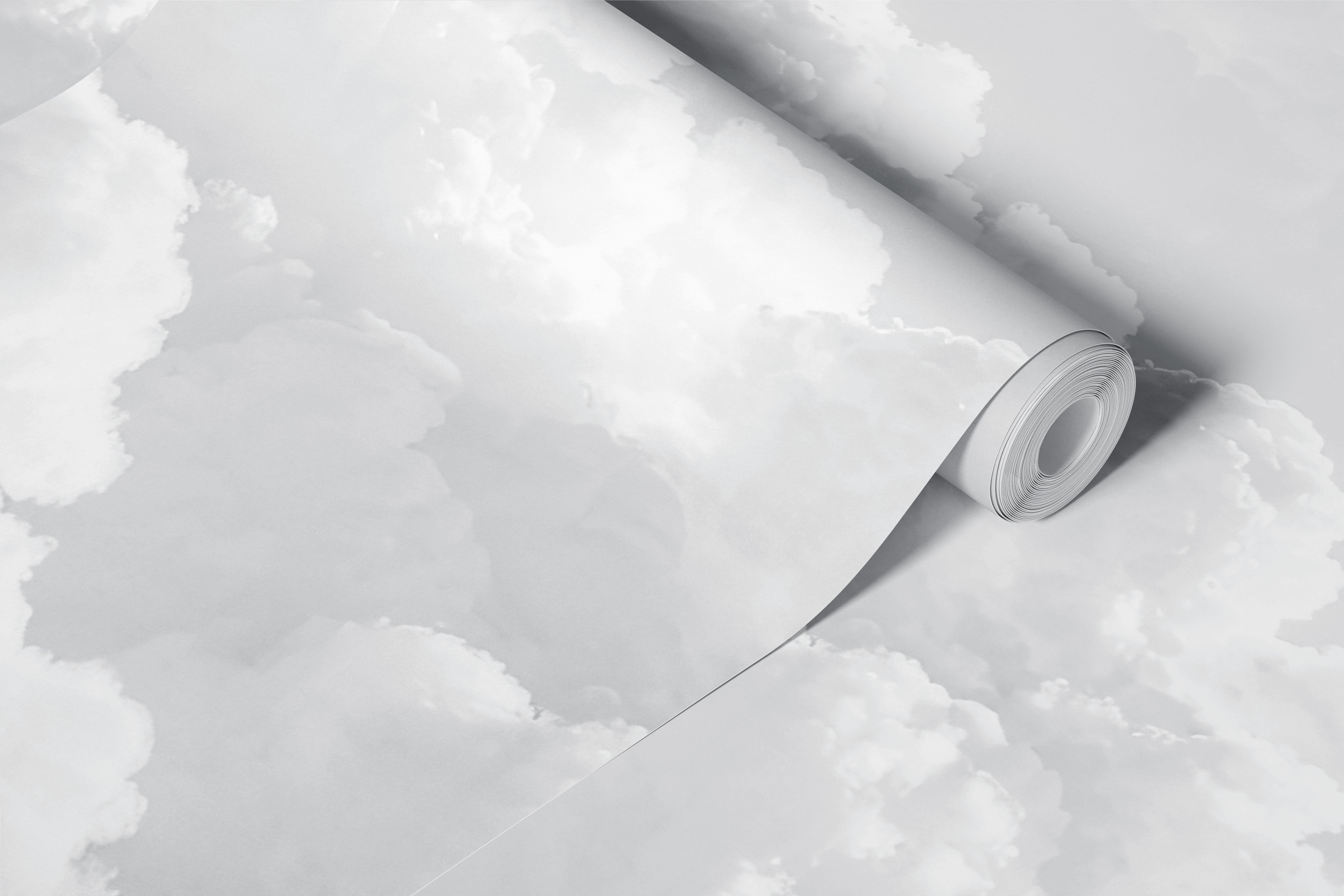 Clouds Dreams White carta da parati in una stanza