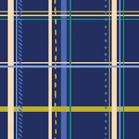 Dark navy tartan hand drawn moody plaid check wallpaper