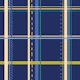 Dark navy tartan hand drawn moody plaid check