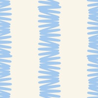 Modern Abstract Coastal Pastel Blue Stripes behang