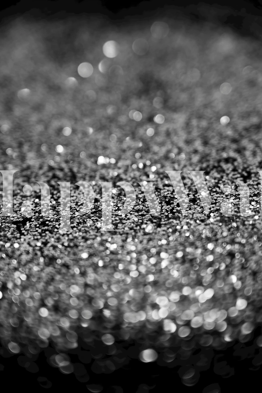 Silver Gray Glitter Bokeh Glam 2 wallpaper in a room