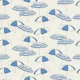 Retro Seaside Summer Beach Umbrellas - Blue