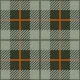 Modern Tartan in Olive and Rust