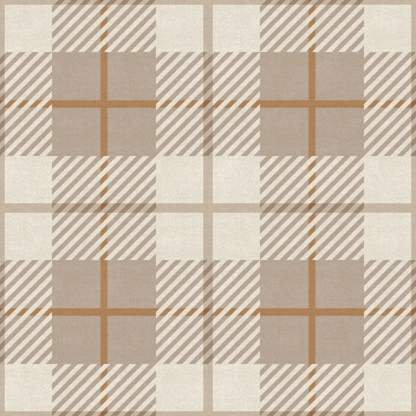 Warm Neutral Tartan Grid